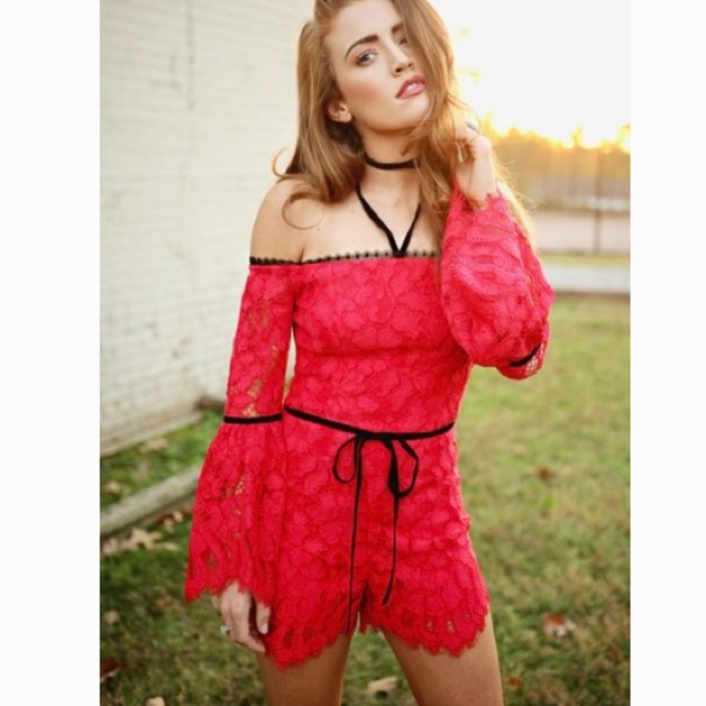 Alexis lace romper